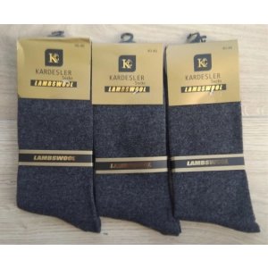 Klasikinės vilnonės vyriškos kojinės KARDESLER grey
