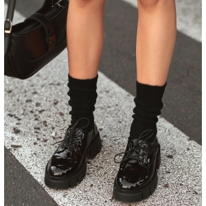 ALINA merino vilnos kojinės black