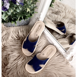 Kambarinės šlepetės BOHO dark blue