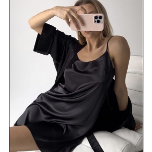 Naktinukai su chalatuku COCCOLARSI black