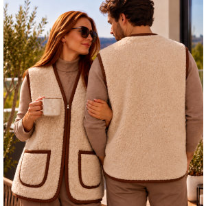 Vilnonė liemenė BEIGE CLASSIC